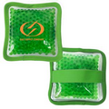 Cloth Square Green Hot/ Cold Pack with Gel Beads